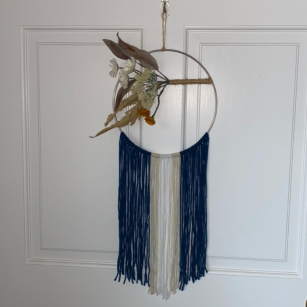 Artisan Yarn Flower Wall Art